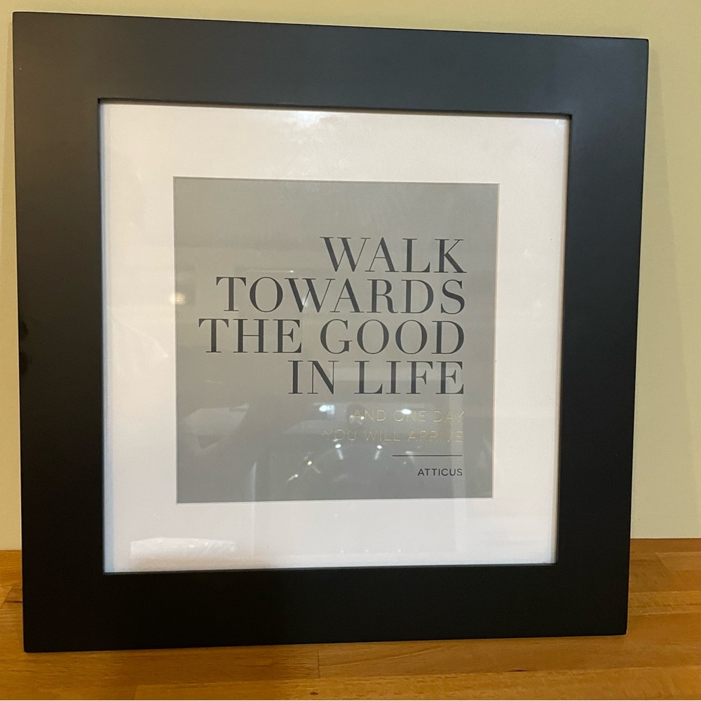 Black Framed Inspirational Wall Art